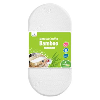 Babysom - Colchón Capazo Bebé - Funda De Bambú - 72 X 32 Cm - Transpirable - Antiahogo  - Altura 4 Cm - Desenfundable - Garantía 2 Años