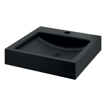 Lavabo Suspendido - Rectangular - 39,5 Cm - Acero Inoxidable Negro - Unito