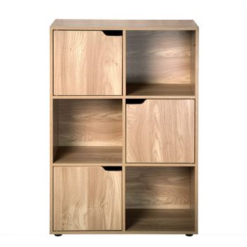 Mueble 6 Estantes Con 3 Puertas