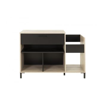 Mueble De Almacenaje Vinilos Chicago - Fabricación Francesa - L 115  X A 40  X H 81  Cm