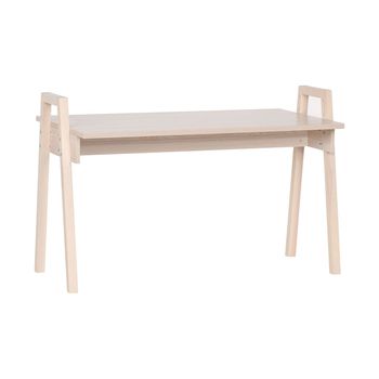 Escritorio Acabado Madera Y Patas De Roble Macizo 128 Cm - Spot - L 128  X A 68  X H 81.5  Cm