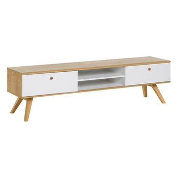 Mueble De Tv 2 Cajones Con Baldas Centrales - Nature