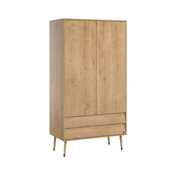 Armario 2 Puertas 2 Cajones 100 X 191 Cm - Bosque - L 100  X A 55  X H 191  Cm