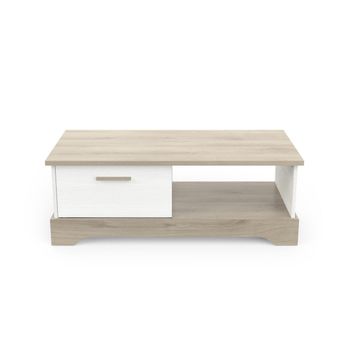 Mesa Baja Con 1 Cajón Y 1 Estante L110 Cm - Cottage - L 110  X A 49,8  X H 40  Cm