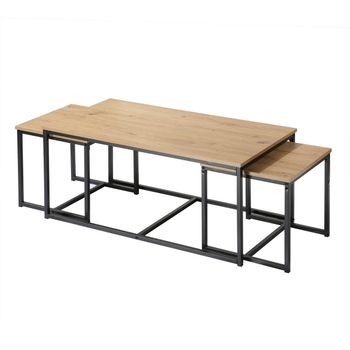 Sobuy Fsb33-f Mesa De Entrada Recibidor Mesa De Consola Con 3 Niveles  Estructura De Metal, 110 X 35 X 96 Cm Es con Ofertas en Carrefour