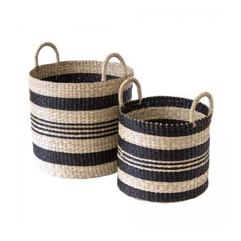 Cesta Para Ropa De Junco De Mar Natural - L 40 X A 40 X H 60 Cm con Ofertas  en Carrefour