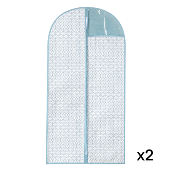 Conjunto De 2 Fundas Estampadas Con Olas Para Prendas De Vestir - H120 - L 60  X A  X H 120  Cm