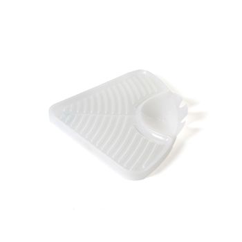 Estantería De Baño Esquinero Con Ventosa - L 37,5  X A 28.5  X H 2  Cm - Blanco