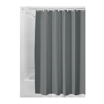 Cortina De Ducha De Poliéster Gris - L 200 X A 1 X H 180 Cm - Gris Antracita