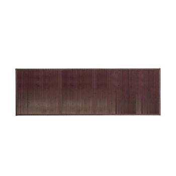 Alfombrilla De Baño De Bambú Marrón Moca 183 X 61 Cm - Madera Oscura