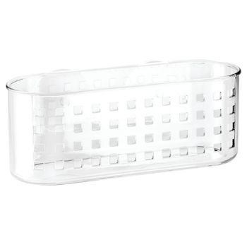 Cesta De Baño Con Ventosa - L 4.3  X A 25.91  X H 13.21  Cm - Transparente