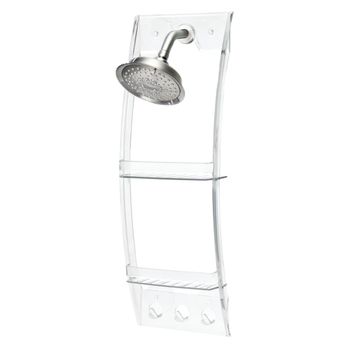 Servidor De Ducha Colgante De Plástico Básico - L 10.4  X A 22.9  X H 72.9  Cm - Transparente