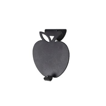 Gancho Para Paño De Cocina Con Decoración De Manzana - L 6.2  X A 4  X H 7.5  Cm - Negro