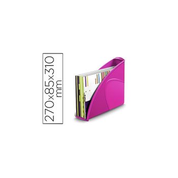 Revistero Cep Plastico Uso Vertical / Horizontal Rosa 85x270x310 Mm