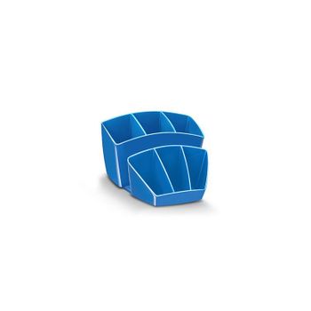 Organizador Sobremesa Cep 8 Compartimentos Plastico Azul 143x158x93 Mm