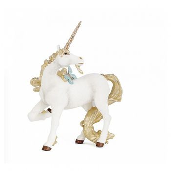 39018 Papo Unicornio Blanco Dorado