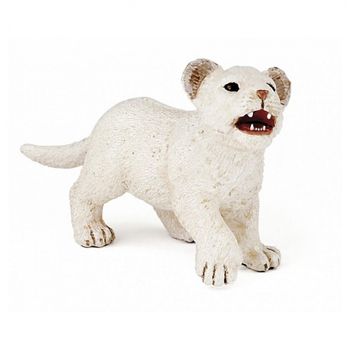 50076 Estatuilla De Cachorro De León Blanco