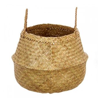 Cesta De Mimbre Natural Plegable Dimensiones: 43.5x29cm