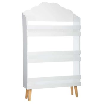 Librería Infantil Efecto Nube Blanco|l. 58 X D. 18 X H. 100 Cm