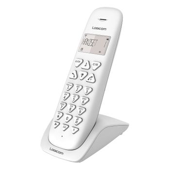 Teléfono Fijo Logicom Vega 150 Inalámbrico Dect, Tecnología Gap Tecla Bis Blanco