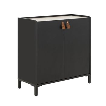 Mueble De Almacenaje 2 Puertas Ámsterdam - Fabricación Francesa - L 81 X A 36  X H 80  Cm