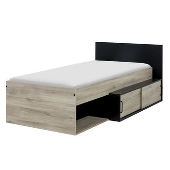 Cama Compacta Erquy 90 X 200 - Fabricación Francesa - L 204  X A 110  X H 80  Cm