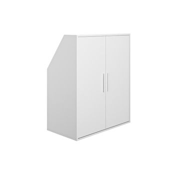 Armario Para Buhardilla Adezio  91.3x50x110 Cm Color Blanco Vente-unique