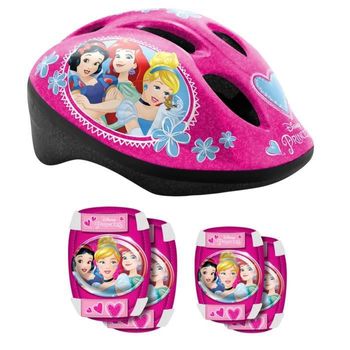 Casco + Coderas / Rodilleras Princesas De Disney Stamp