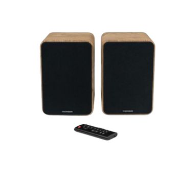 Ws602duo Altavoces De Estantería Bluetooth 5.0 De Madera De 100 W Con Mando A Distancia