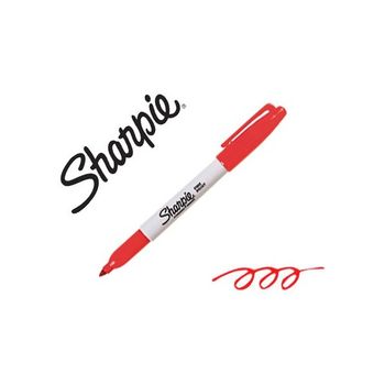 Rotulador Sharpie Permanente Punta Fina Rojo (pack De 12 Uds.)