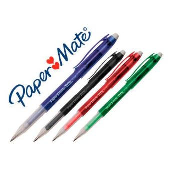 Boligrafo Paper Mate Erasable Gel Colores Surtidos Con Goma De Borrar (pack