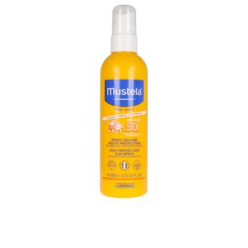 Protector Solar Para Niños En Spray Bébé Sol Mustela Spf 50+ (200 Ml)