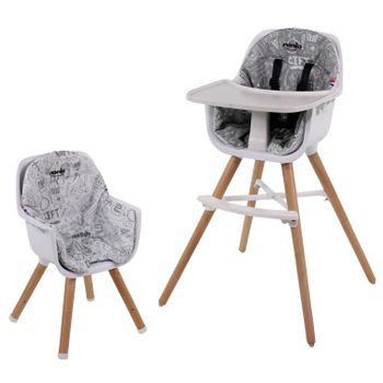 Trona Para Bebé Convertible En Mesa Y Silla, Modelo Panda Gris. Trona O  Silla Para Niños. con Ofertas en Carrefour