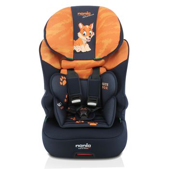 Race I Fix 76-140 Cm R129 I-size Silla De Auto Isofix - Para Niños De 3 A 10 Años - Reposacabezas Regulable En Altura - Base Reclinable - Made In France - Renard