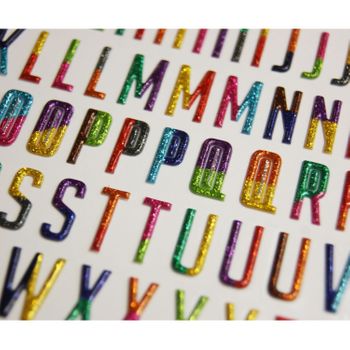 104 Pegatinas - Espuma - Alfabeto - Multicolor