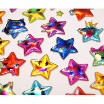 Pegatinas Reposicionables - Espuma - Estrellas Emoji
