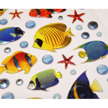 Soporte De Decoración Para Niños - Peces - Pegatinas 3d