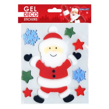 Pegatinas De Gel Para Ventanas De Navidad - Merry Santa