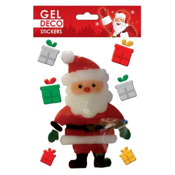 Pegatinas De Gel Para Ventanas De Navidad De Papá Noel Y Sus Regalos