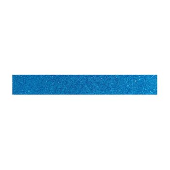 Cinta Adhesiva - Azul - Purpurina - Reposicionable - 15 Mm X 10 M