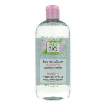 Agua Micelar Calmante Aloe Vera & Rosas Bio So'bio Étic 500 Ml