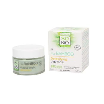 Mascarilla Arcilla Detox Pur Bamboo So'bio Étic 50 Ml