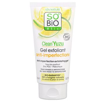 Gel Exfoliante Anti Imperfecciones Clean Yuzu So'bio Étic 150 Ml