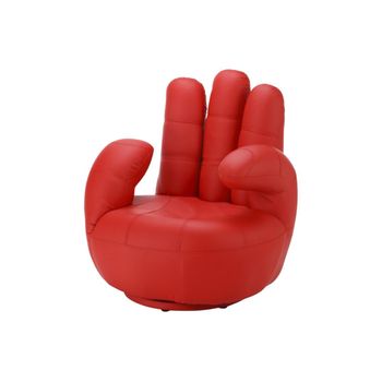 Sillón En Forma De Mano Catchy  82x78x89 Cm Color Rojo Vente-unique