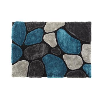 Alfombra De Salón Pietra  230x160x4 Cm Color Azul Turquesa Vente-unique