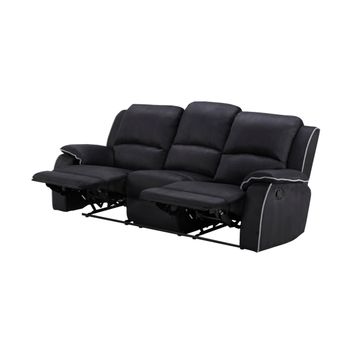 Sofá Relax Hernani  210x96x99 Cm Color Negro Venta-unica