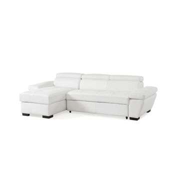 Sofá Cama Jonova  256x154x83 Cm Color Blanco Venta-unica