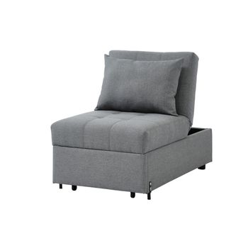 Sillón Cama Lesna  120x68x86 Cm Color Gris Venta-unica