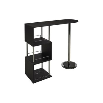 Mueble Bar Aliseto  120x40x104 Cm Color Negro Vente-unique