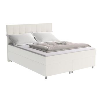 Cama Continental Boxspring Siero  208x160x110 Cm Color Marfil Vente-unique